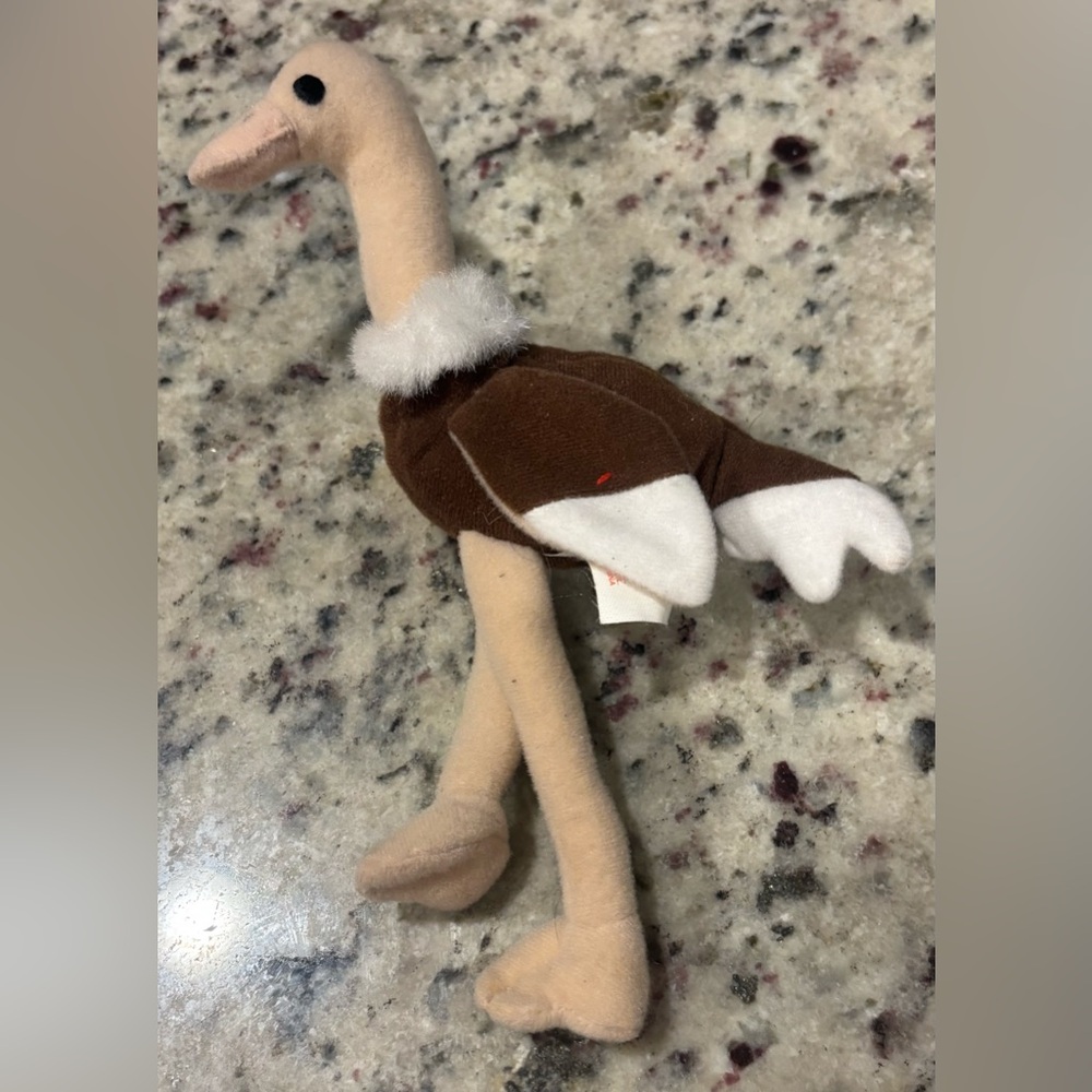 Stretchy The Ostrich Teenie Beanie Baby